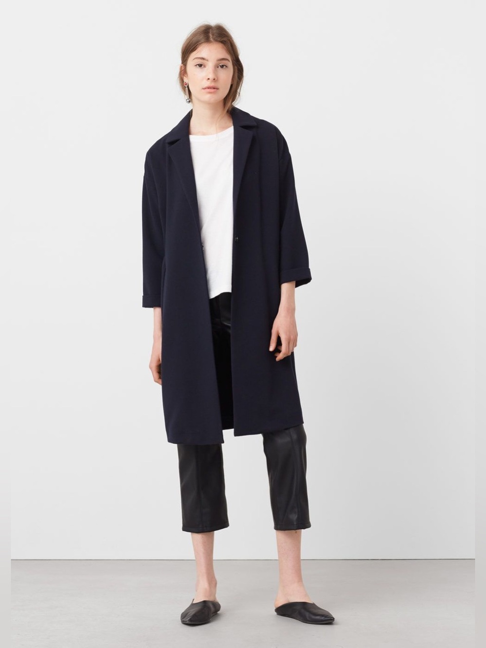 NWT Mango Collared Overcoat